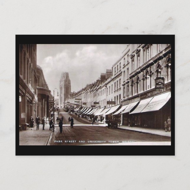 Old Postcard - Park St, Bristol (Front)