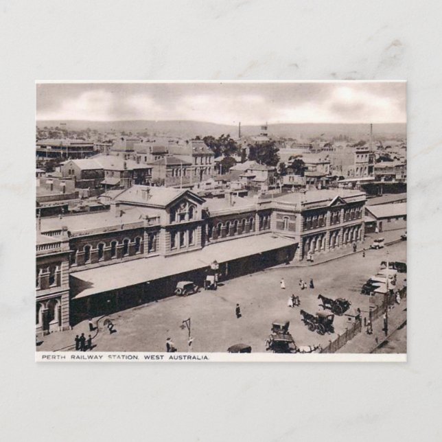 Old Postcard - Perth, Western Australia (Front)