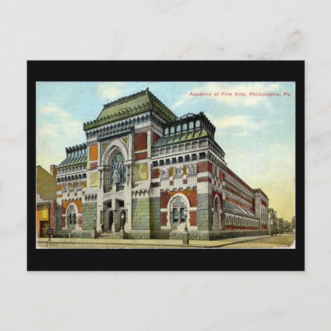 Old Postcard - Philadelphia, Academy of Fine Arts (Front)