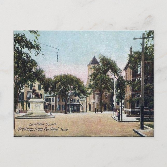 Old Postcard - Portland, Maine (Front)