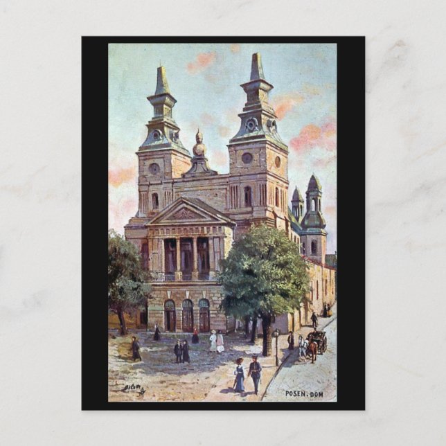 Old Postcard - Poznan, Poland (Front)