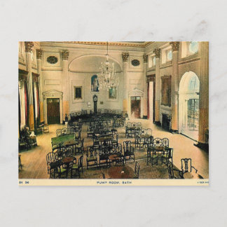Old Postcard - Pump Room, Bath, Somerset