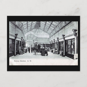 Old Postcard - Putney Market, London