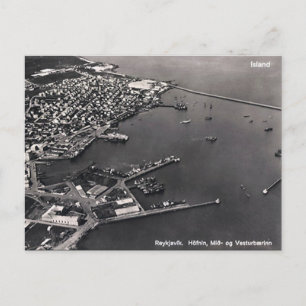Old Postcard - Reykjavik, Iceland