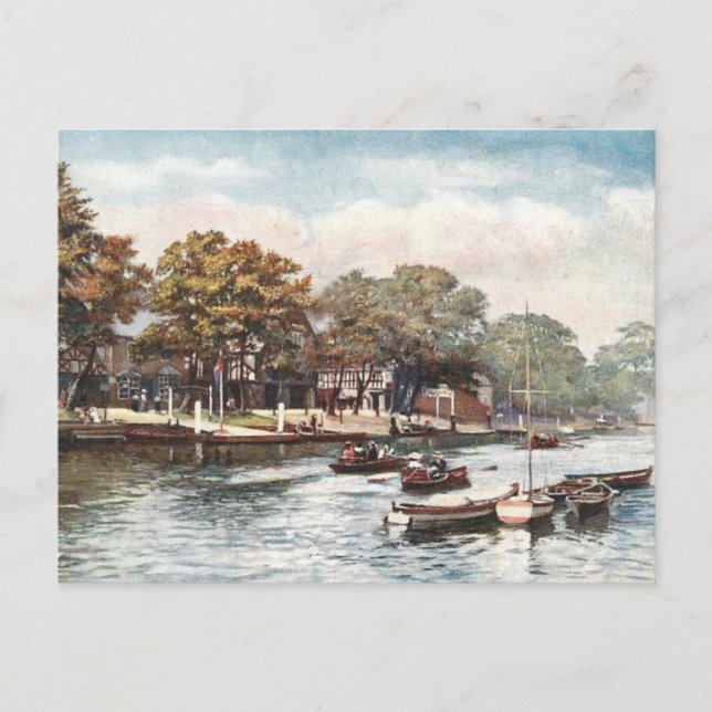 Old Postcard - River Dee, Chester, England (Front)