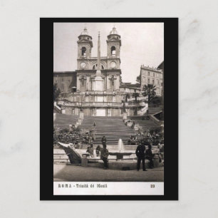 Old Postcard - Rome, Spanish Steps