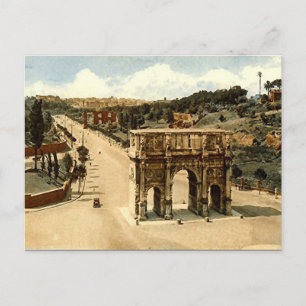 Old Postcard, Rome, the Arch of Constantine Postcard