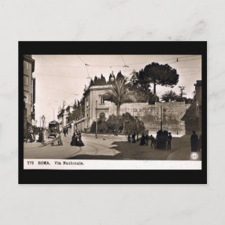 Old Postcard, Rome, Via Nazionale Postcard