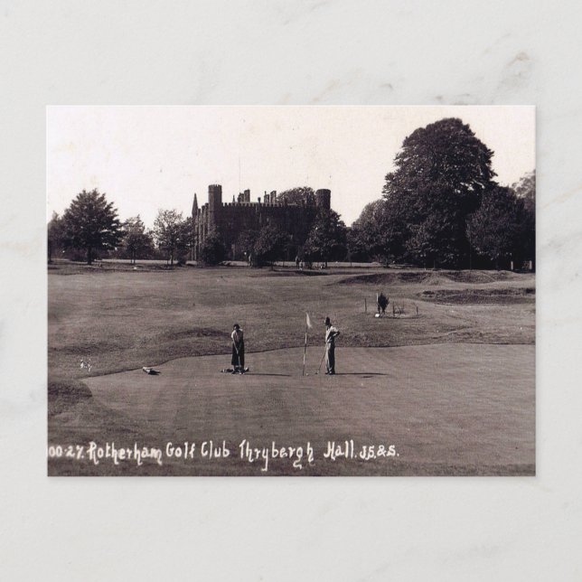 Old Postcard - Rotherham Golf Club (Front)
