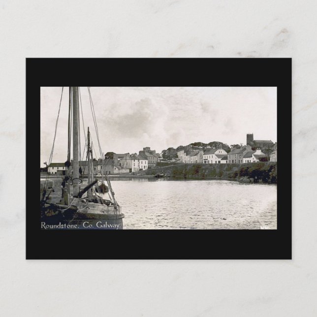 Old Postcard - Roundstone, Co Galway, Ireland (Front)
