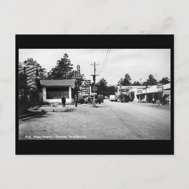 Old Postcard - Ruidoso, New Mexico, USA (Front)