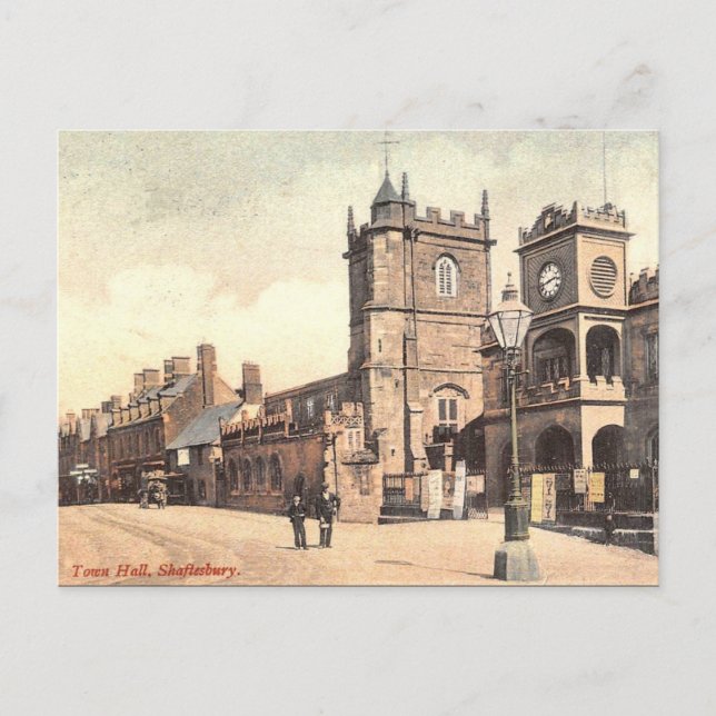 Old Postcard - Shaftesbury, Dorset (Front)