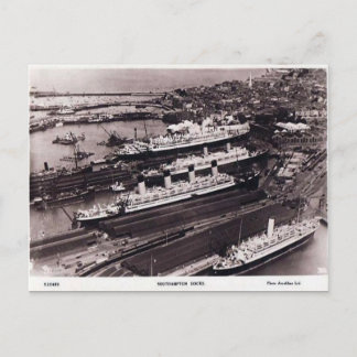 Old Postcard - Southampton Docks