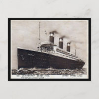 Old Postcard - SS Leviathan, United States Lines
