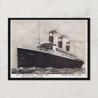 Old Postcard - SS Leviathan, United States Lines