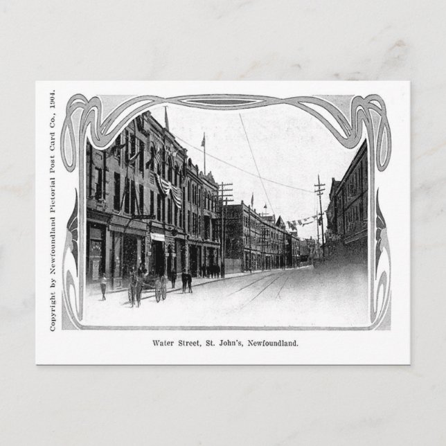 Old Postcard - St John's, Newfoundland (Front)