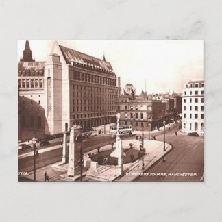 Old Postcard - St Peter's Square, Manchester