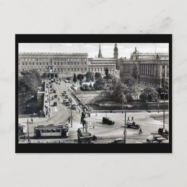 Old Postcard - Stockholm, Sweden (Front)