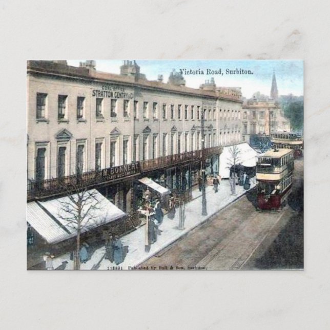 Old Postcard - Surbiton, London (Front)