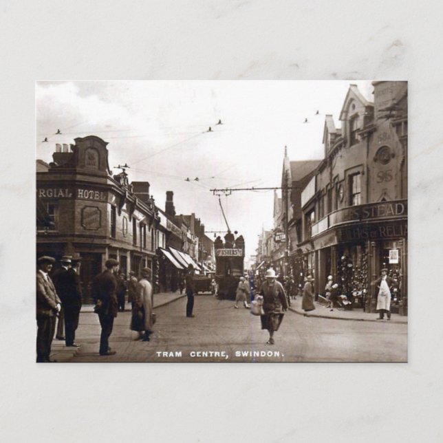 Old Postcard - Swindon, Wiltshire (Front)