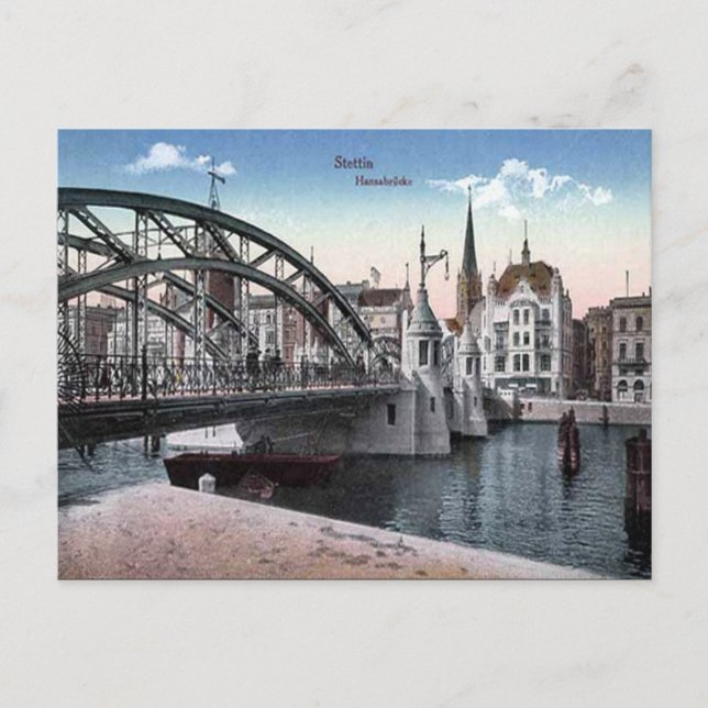 Old Postcard - Szczecin/Stettin, Poland (Front)