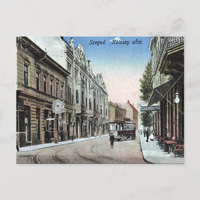 Old Postcard - Szeged, Hungary (Front)