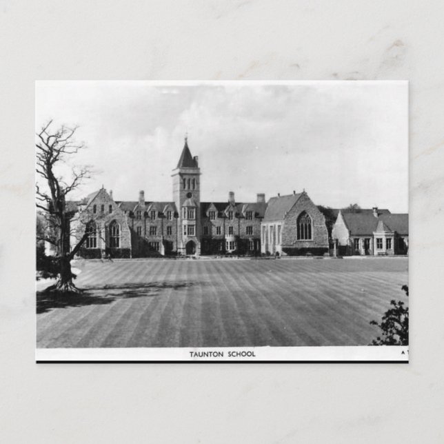 Old Postcard - Taunton School, Somerset (Front)
