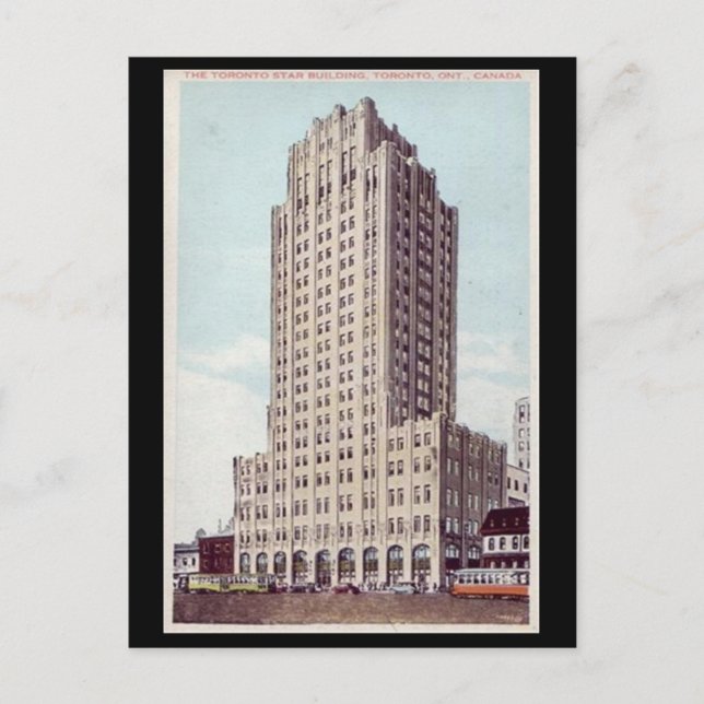 Old Postcard - Toronto Star Building, Toronto, Ont (Front)