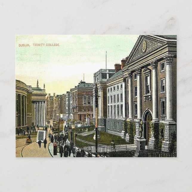 Old Postcard - Trinity College, Dublin (Front)