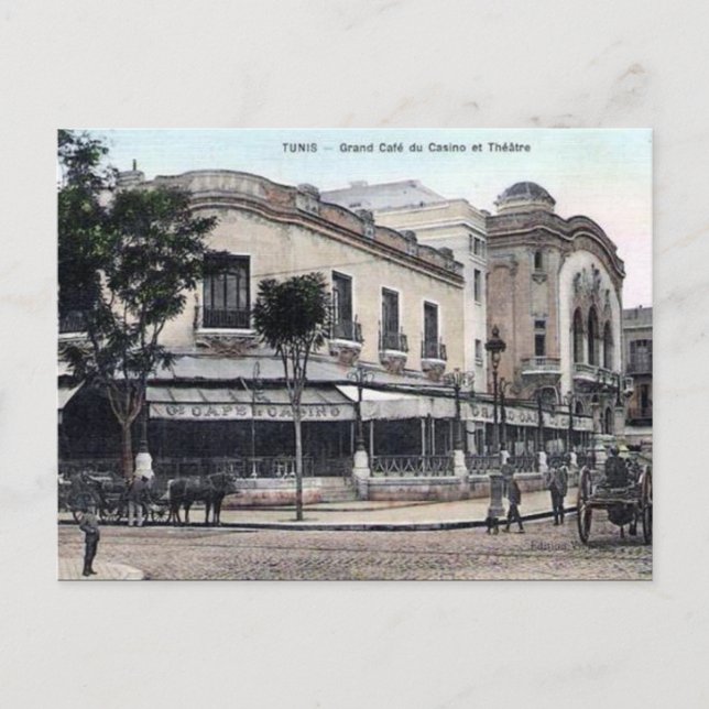 Old Postcard - Tunis, Tunisie (Front)