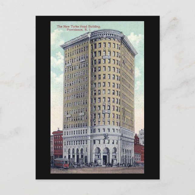 Old Postcard - Turk's Head Building, Providence RI (Front)