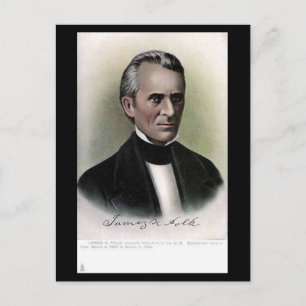 Old Postcard - US President James K Polk