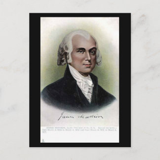 Old Postcard - US President James Madison