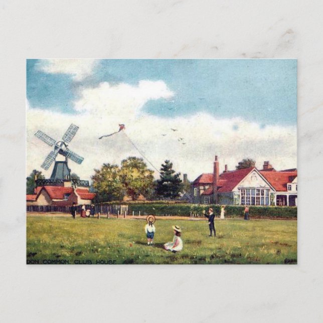 Old Postcard - Wimbledon Common, London (Front)