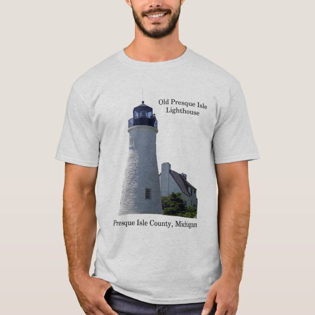 Old Presque Isle Lighthouse shirt light (Front)