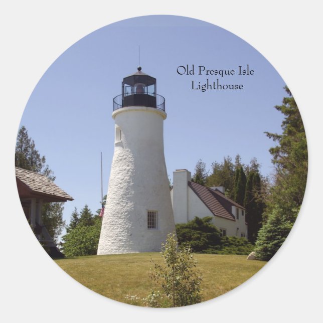 Old Presque Isle Lighthouse sticker (Front)