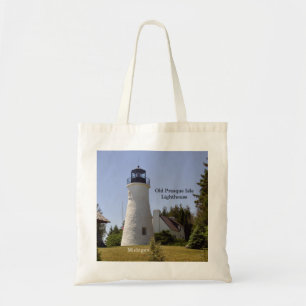 Old Presque Isle Lighthouse tote bag