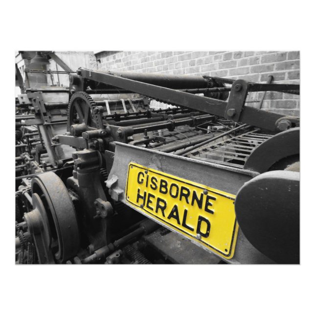 old printing press photo print (Front)