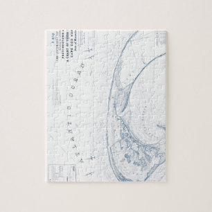 Old Provincetown Cape Cod Map Jigsaw Puzzle