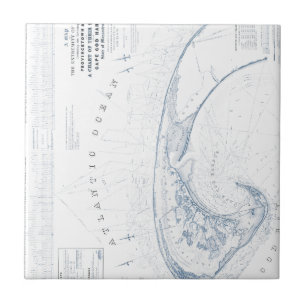 Old Provincetown Cape Cod Map Tile