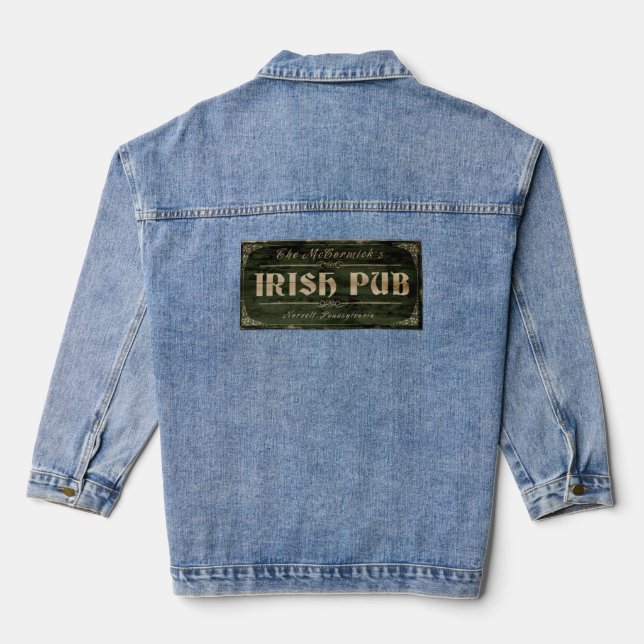 Old Pub Signs, McCormick’s Denim Jacket (Back)