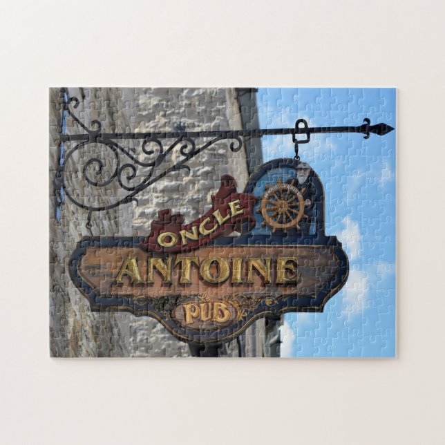 Old Pub Signs Quebec Canada. Jigsaw Puzzle (Horizontal)