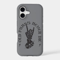 Old Punks Never Die Skeleton Rock On Gothic