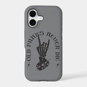 Old Punks Never Die Skeleton Rock On Gothic