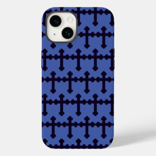 Old purple christian cross Case-Mate iPhone 14 case