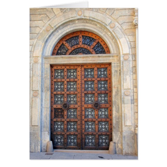 Old Quarter Barcelona Door  -  Blank Inside Card (Front)
