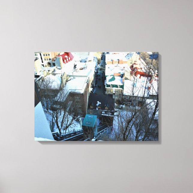 Old Quebec City, Quebec, Canada Canvas Print (Front)