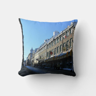 Old Quebec City, Quebec, Canada Cushion