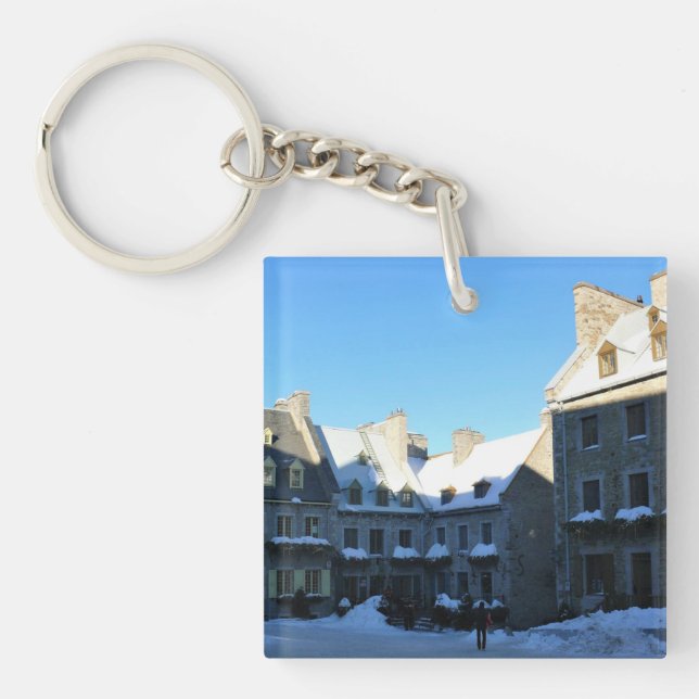 Old Quebec City, Quebec, Canada Key Ring (Front)