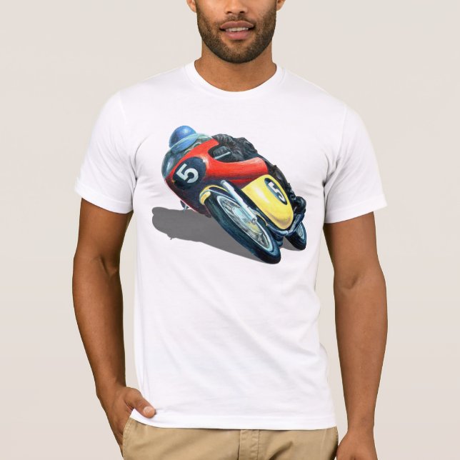 OLD RACING MOTORCYCLE. T-Shirt (Front)